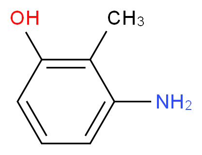 3-Amino-2-methylphenol_分子结构_CAS_53222-92-7)