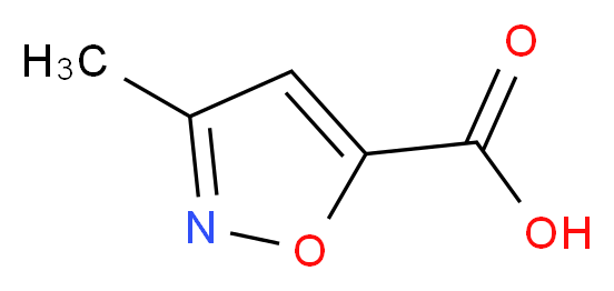 3-methyl-1,2-oxazole-5-carboxylic acid_分子结构_CAS_4857-42-5