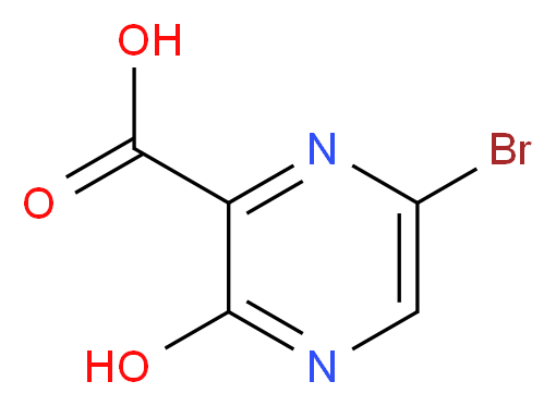 6-Bromo-3-hydroxypyrazine-2-carboxylic acid_分子结构_CAS_1260667-67-1)