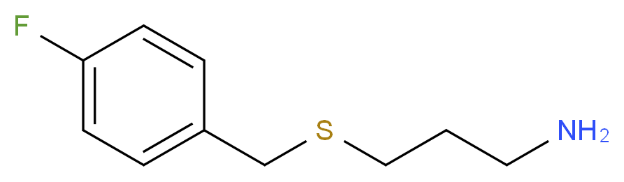 3-[(4-fluorobenzyl)thio]-1-propanamine_分子结构_CAS_933758-12-4)
