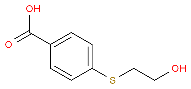 4-[(2-hydroxyethyl)thio]benzoic acid_分子结构_CAS_7184-99-8)