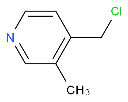 4-(chloromethyl)-3-methylpyridine_分子结构_CAS_112739-36-3,117934-36-8)