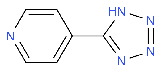 5-(4-吡啶基)-1H-四唑_分子结构_CAS_14389-12-9)