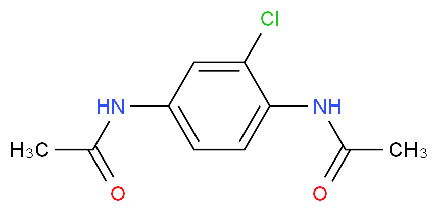 N-(3-chloro-4-acetamidophenyl)acetamide_分子结构_CAS_50610-32-7