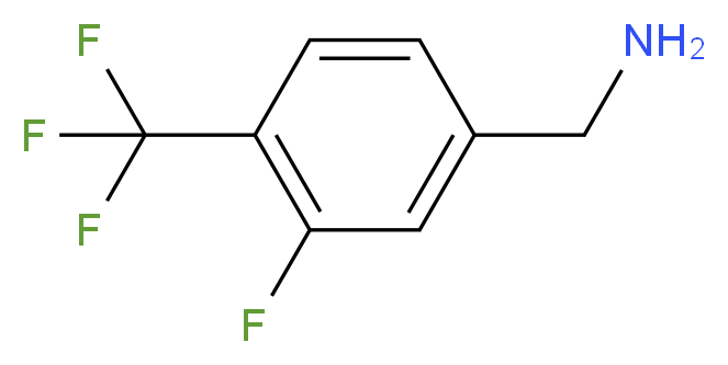 3-氟-4-(三氟甲基)苯甲胺_分子结构_CAS_235106-09-9)