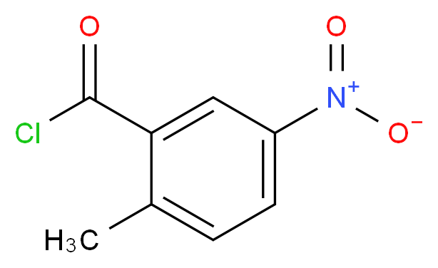 2-Methyl-5-nitrobenzoyl Chloride_分子结构_CAS_64688-68-2)