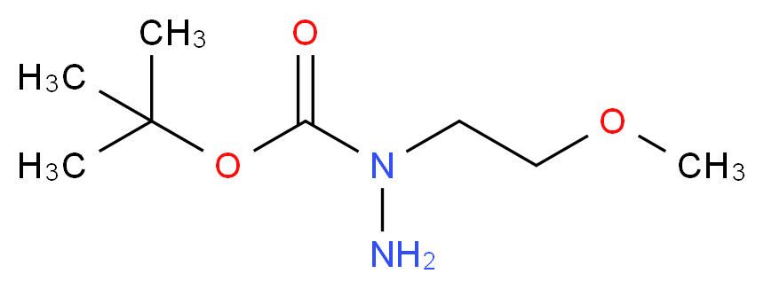 1-N-Boc-1-(2-甲氧基乙基)肼_分子结构_CAS_957761-27-2)