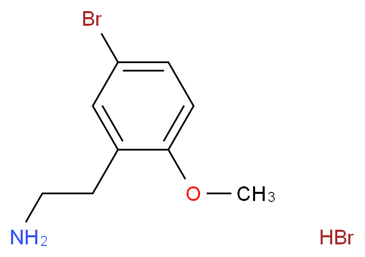 5-Bromo-2-methoxyphenethylamine hydrobromide_分子结构_CAS_206559-44-6)