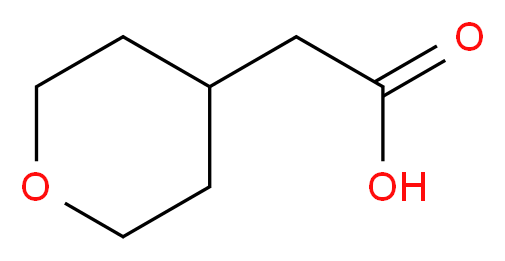 Tetrahydropyranyl-4-acetic acid_分子结构_CAS_85064-61-5)