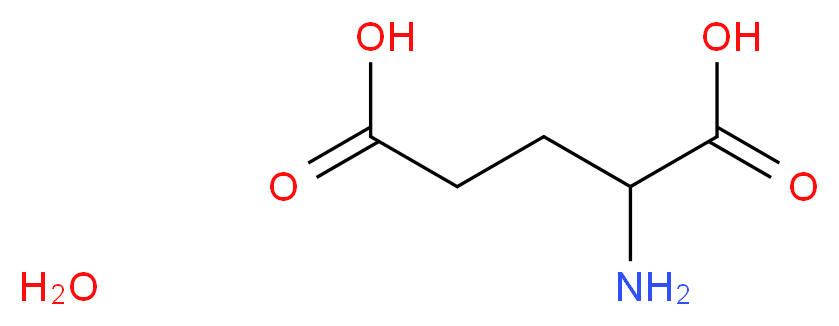 DL-谷氨酸一水化合物_分子结构_CAS_19285-83-7)