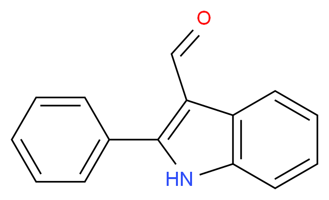 2-phenyl-1H-indole-3-carbaldehyde_分子结构_CAS_25365-71-3