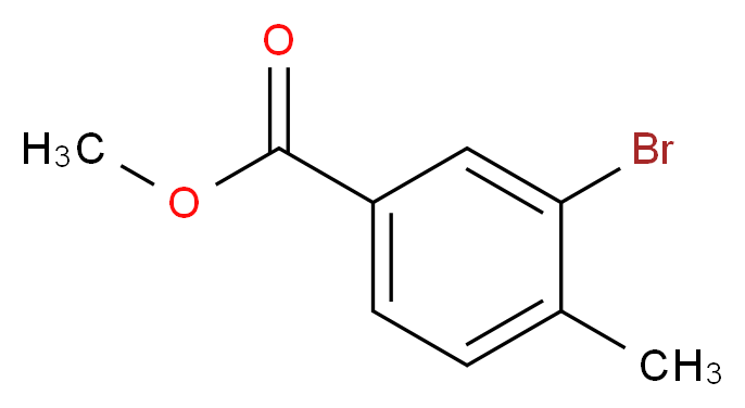 Methyl 3-bromo-4-methylbenzoate_分子结构_CAS_104901-43-1)