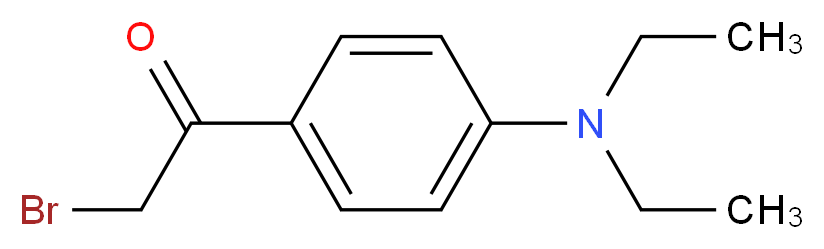 4-(N,N-Diethylamino)phenacyl bromide_分子结构_CAS_207986-25-2)