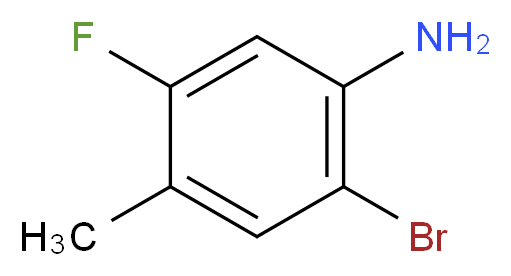 2-bromo-5-fluoro-4-methylaniline_分子结构_CAS_202865-78-9