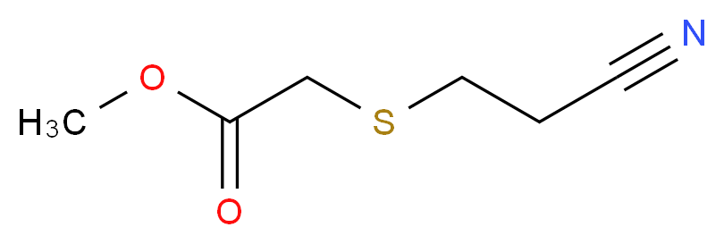 methyl 2-[(2-cyanoethyl)sulfanyl]acetate_分子结构_CAS_60785-76-4