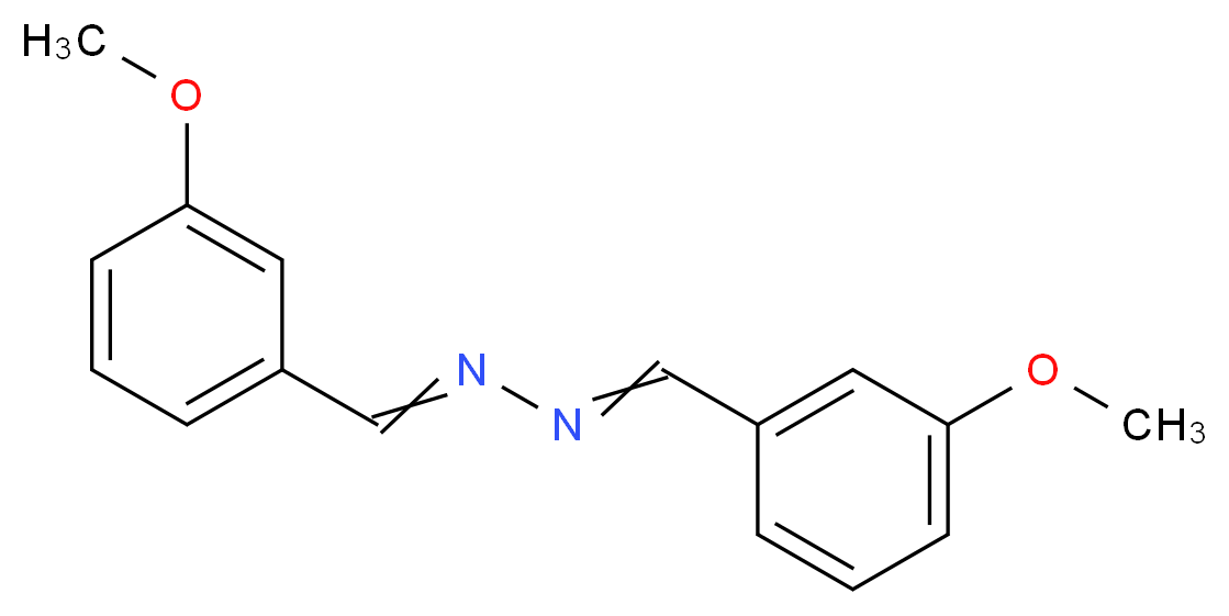 bis[(3-methoxyphenyl)methylidene]hydrazine_分子结构_CAS_40252-74-2