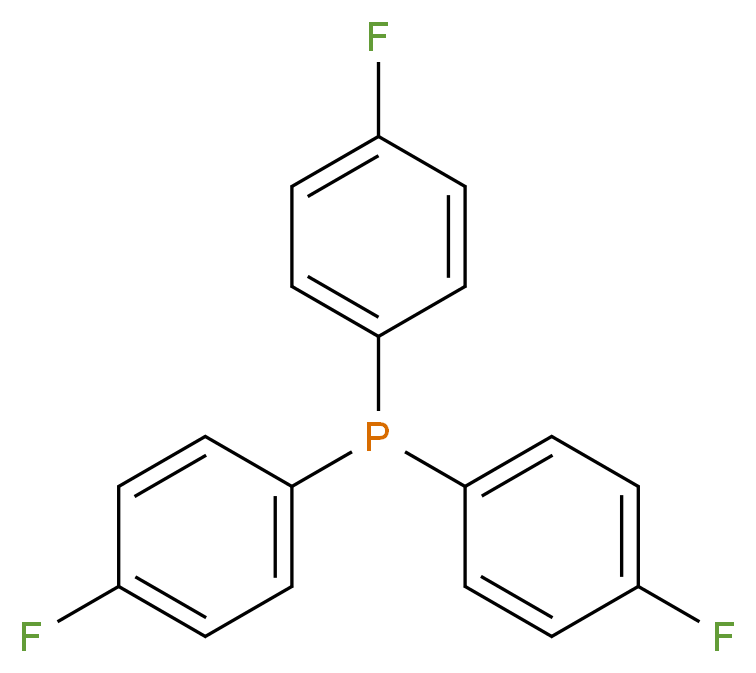 tris(4-fluorophenyl)phosphane_分子结构_CAS_18437-78-0