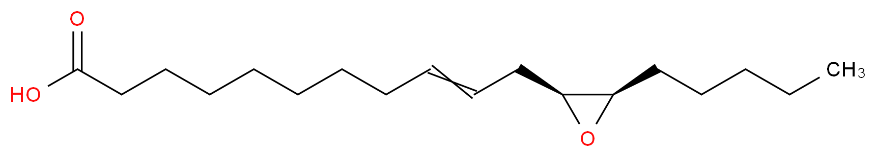 11-[(2S,3R)-3-pentyloxiran-2-yl]undec-9-enoic acid_分子结构_CAS_503-07-1