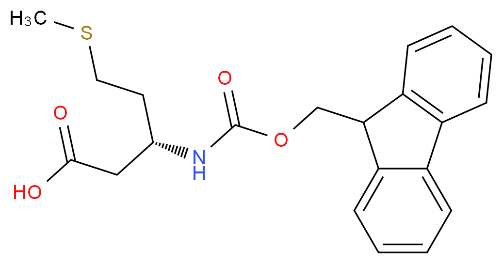 Fmoc-β-Homomet-OH_分子结构_CAS_266359-48-2)