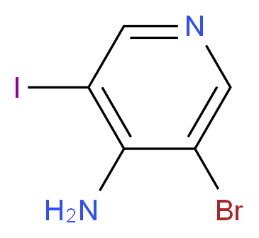 3-bromo-5-iodopyridin-4-amine_分子结构_CAS_902837-39-2