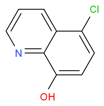 5-Chloroquinolin-8-ol_分子结构_CAS_130-16-5)