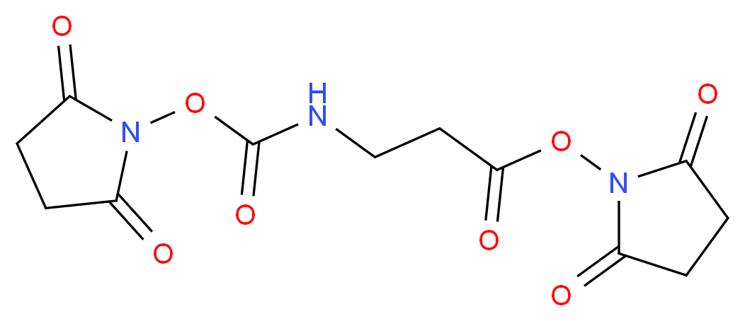 N-Succinimidoxycarbonyl-β-alanine N-Succinimidyl Ester _分子结构_CAS_21994-89-8)