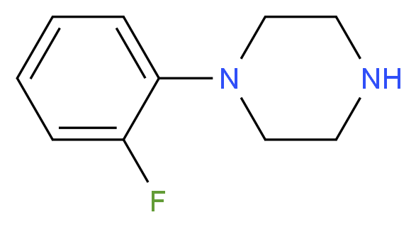 1-(2-氟苯基)哌嗪_分子结构_CAS_1011-15-0)