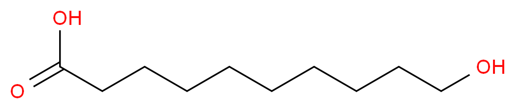 10-Hydroxydecanoic acid_分子结构_CAS_1679-53-4)