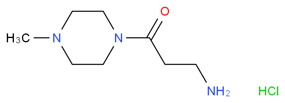3-Amino-1-(4-methyl-1-piperazinyl)-1-propanone hydrochloride_分子结构_CAS_)