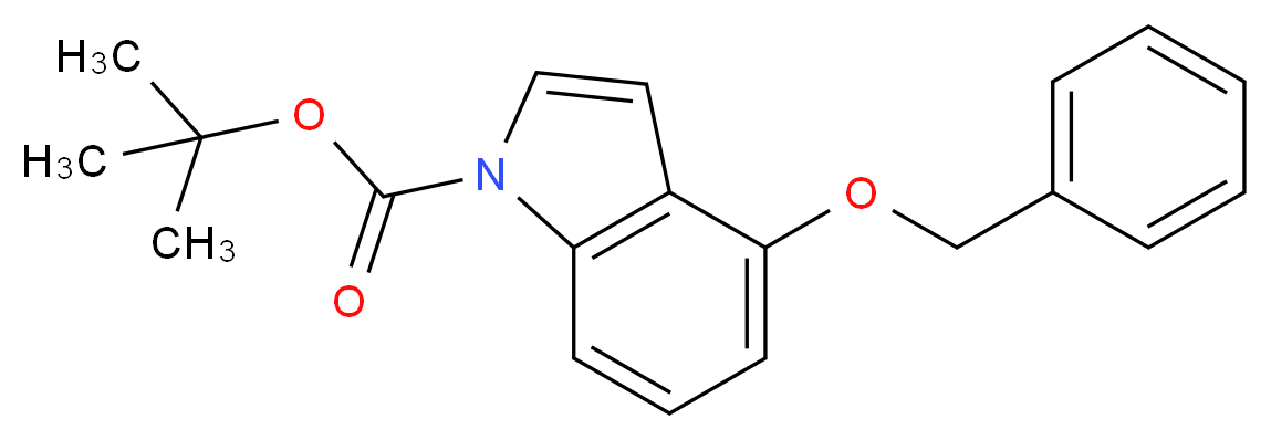 4-Benzyloxy-1-tert-butoxycarbonylindole_分子结构_CAS_903131-59-9)