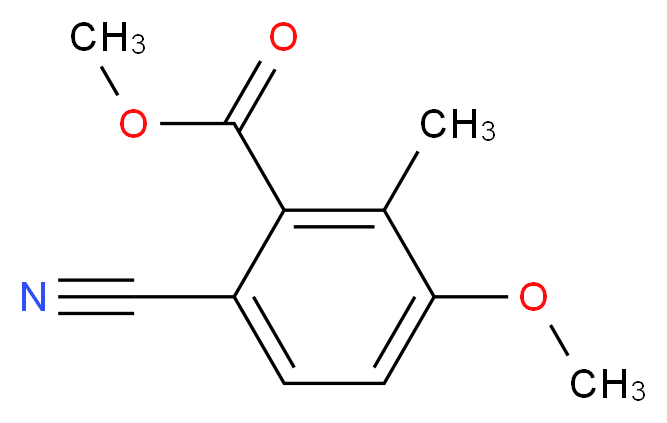methyl 6-cyano-3-methoxy-2-methylbenzoate_分子结构_CAS_55289-18-4