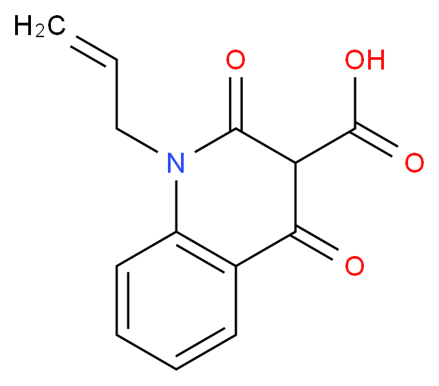 2,4-dioxo-1-(prop-2-en-1-yl)-1,2,3,4-tetrahydroquinoline-3-carboxylic acid_分子结构_CAS_306320-35-4