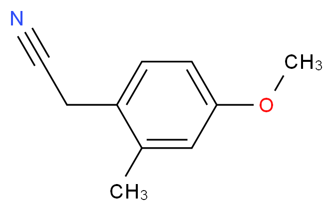 4-Methoxy-2-methylphenylacetonitrile_分子结构_CAS_262298-02-2)