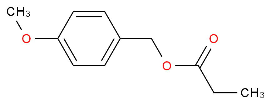 (4-methoxyphenyl)methyl propanoate_分子结构_CAS_7549-33-9