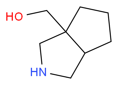 (Octahydrocyclopenta[c]pyrrol-3a-yl)methanol_分子结构_CAS_444193-01-5)