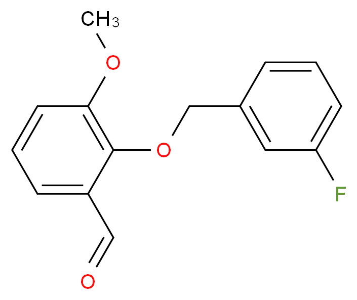 2-(3-Fluoro-benzyloxy)-3-methoxy-benzaldehyde_分子结构_CAS_)