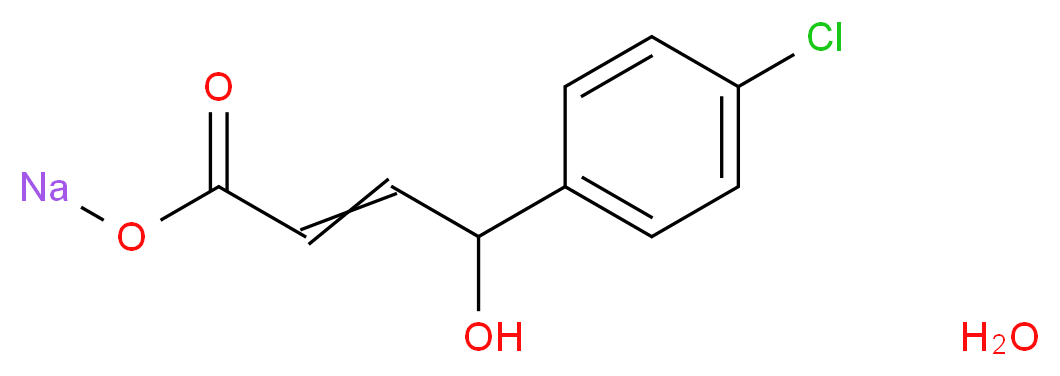 hydrate sodium 4-(4-chlorophenyl)-4-hydroxybut-2-enoate_分子结构_CAS_430440-66-7