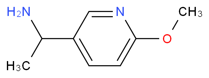 1-(6-methoxypyridin-3-yl)ethan-1-amine_分子结构_CAS_579515-25-6
