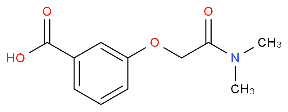 3-[(dimethylcarbamoyl)methoxy]benzoic acid_分子结构_CAS_926259-55-4