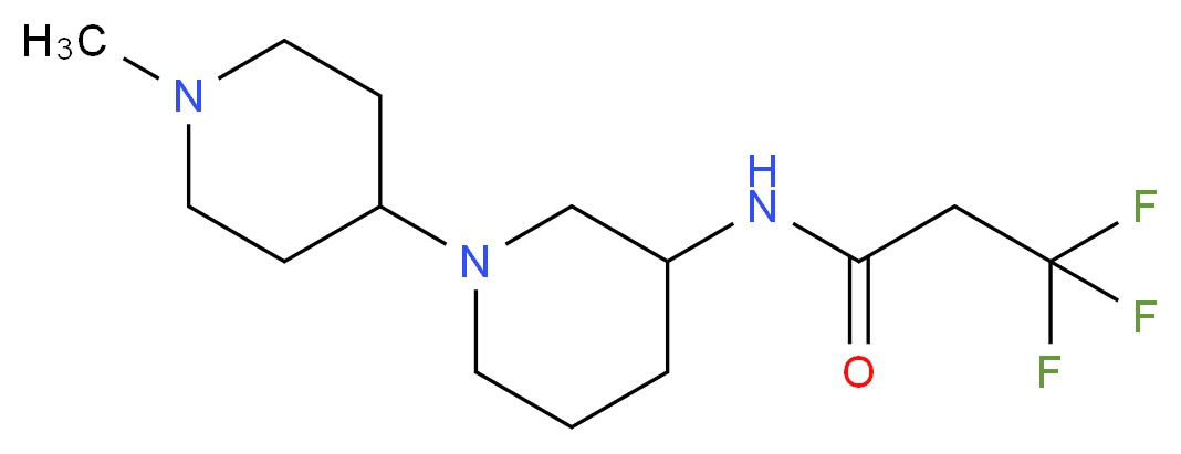 3,3,3-trifluoro-N-(1'-methyl-1,4'-bipiperidin-3-yl)propanamide_分子结构_CAS_)