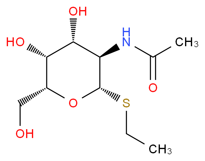 N-[(2S,3R,4R,5R,6R)-2-(ethylsulfanyl)-4,5-dihydroxy-6-(hydroxymethyl)oxan-3-yl]acetamide_分子结构_CAS_95074-13-8