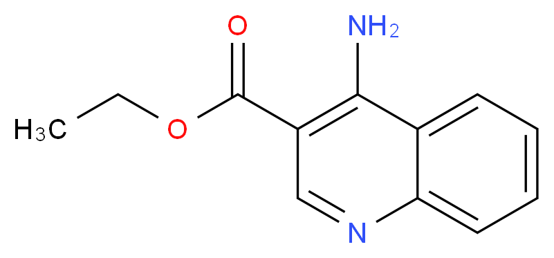 4-AMINO-QUINOLINE-3-CARBOXYLIC ACID ETHYL ESTER_分子结构_CAS_93074-72-7)