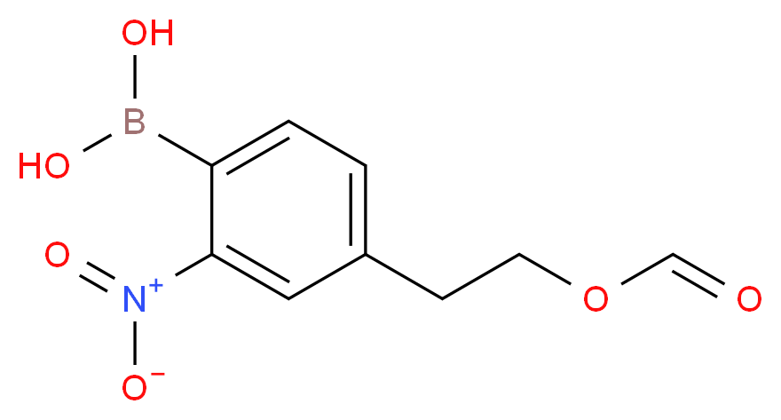 4-乙氧基羰基-2-硝基苯硼酸_分子结构_CAS_5785-70-6)