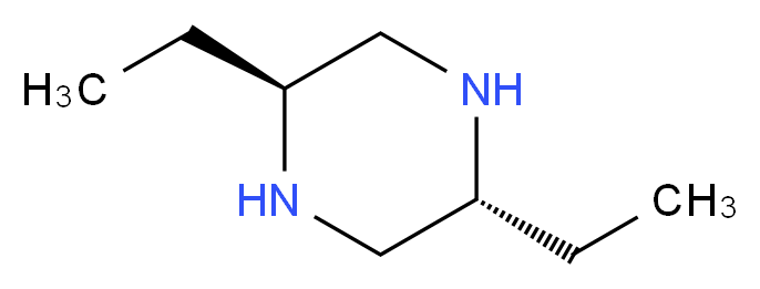 (2R,5S)-2,5-diethylpiperazine_分子结构_CAS_6189-24-8