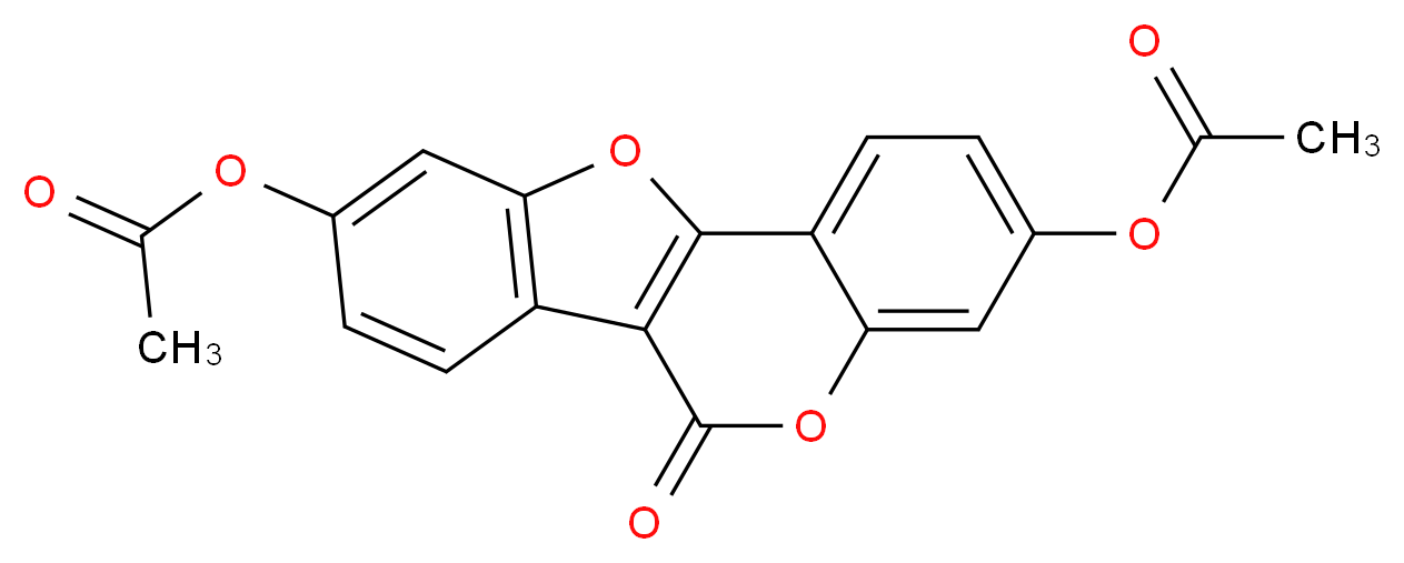 5-(acetyloxy)-9-oxo-8,17-dioxatetracyclo[8.7.0.0<sup>2</sup>,<sup>7</sup>.0<sup>1</sup><sup>1</sup>,<sup>1</sup><sup>6</sup>]heptadeca-1(10),2,4,6,11(16),12,14-heptaen-14-yl acetate_分子结构_CAS_35826-57-4