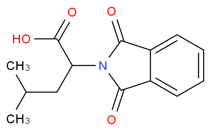 2-(1,3-dioxo-2,3-dihydro-1H-isoindol-2-yl)-4-methylpentanoic acid_分子结构_CAS_2419-38-7)