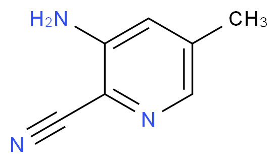 3-amino-5-methylpyridine-2-carbonitrile_分子结构_CAS_1001635-30-8