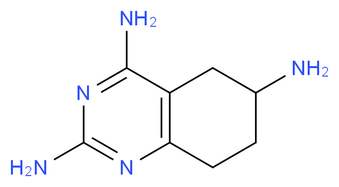 5,6,7,8-tetrahydroquinazoline-2,4,6-triamine_分子结构_CAS_)