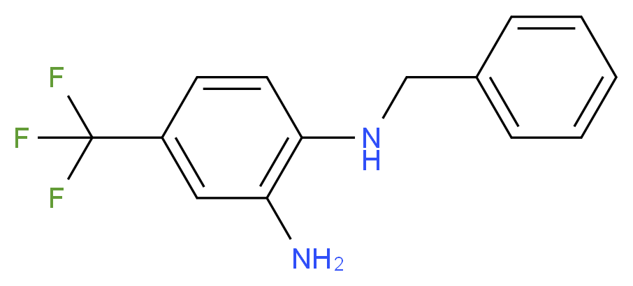 N*1*-Benzyl-4-trifluoromethyl-benzene-1,2-diamine_分子结构_CAS_66315-44-4)