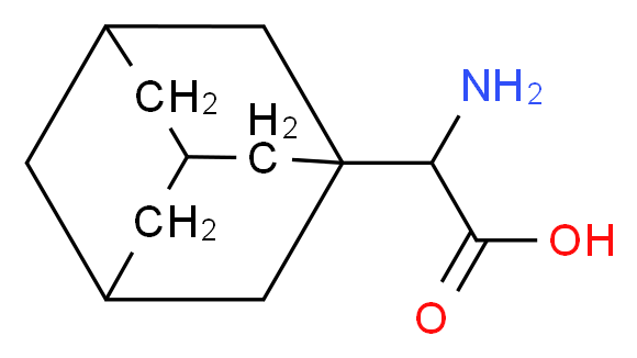 2-(adamantan-1-yl)-2-aminoacetic acid_分子结构_CAS_60256-21-5